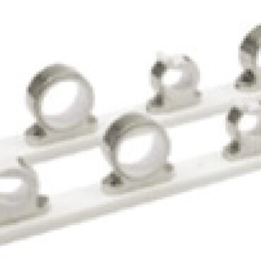 Portacanne in alluminio da parete o soffitto. Realizzati con plastica interna per proteggere la canna da pesca.