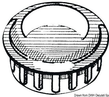 In ABS cromato lucidato per intestare i tubi.