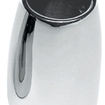 In acciaio inox AISI 316 lucidato a specchio, fissaggio con un prigioniero 8 mm.