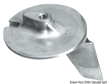 Magnesium directional fin for Yamaha 200/300 HP