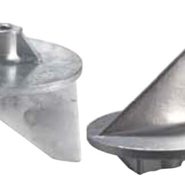 Short finn anode for Mercury 40-225 HP magnesium