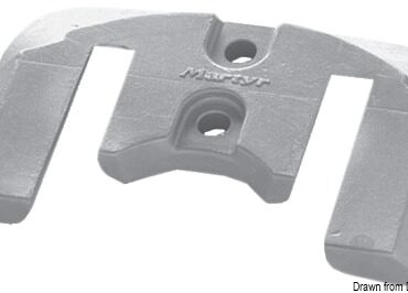 Aluminium plate anode for Bravo