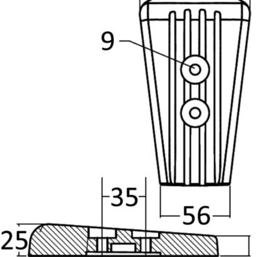 Magnesium leg anode Volvo SX/DPS