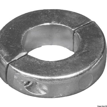 Aluminium extra low olive anode 35 mm (1"3/8)