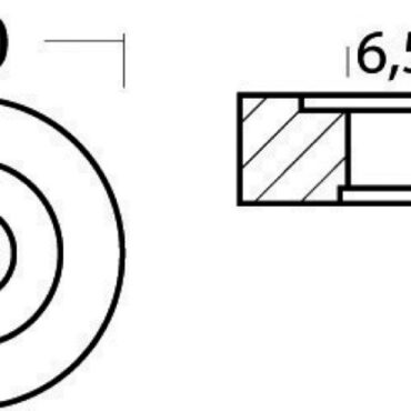 Aluminium ring anode 20x7 mm