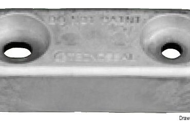 Magnesium oval Vetus type anode 25 mm 10.5 mm