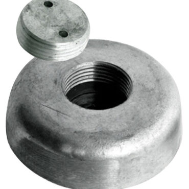 Hidden mounting zinc anode Ø 120 mm