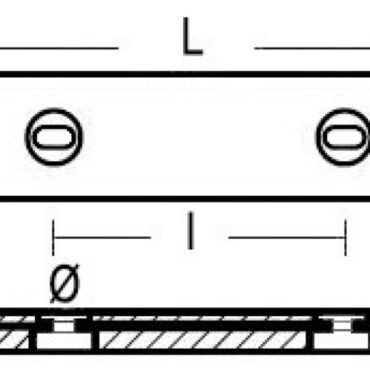 Con interposta placca in gomma.