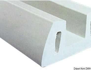 In PVC grigio flessibile.