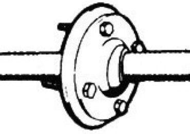 Staffa S40 inox. In materiale resistente alla corrosione marina. Per passaggio monocavi comando timoneria.