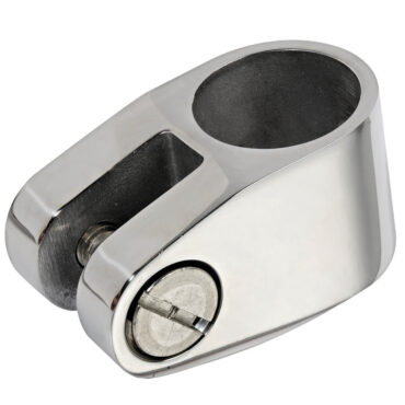 In acciaio inox AISI 316 lucidato a specchio.