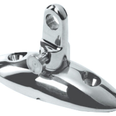 In acciaio inox AISI 316 lucidato a specchio, nuova versione carenata. Perno / foro da 6 mm