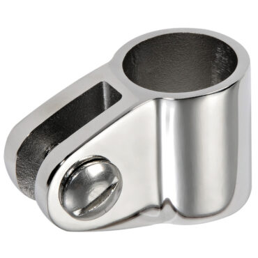 In acciaio inox AISI 316 lucidato a specchio.