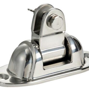 In acciaio inox AISI 316 lucidato a specchio, versione alta resistenza per capottine di grandi dimensioni con struttura dei tubi da 25/30 mm.