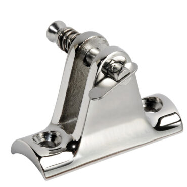 In acciaio inox AISI 316 lucidato a specchio.