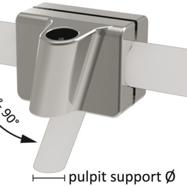 Coppia di boccole (DX e SX) in acciaio inox AISI 316 da fissare sul pulpito nel punto in cui incrocia il braccio supporto (per impedire alla boccola di ruotare).Adattabile a pulpiti con diametro 22-26 mm o 30-34 mm e braccio di supporto diametro 22-26 mm o 25-28 mm.Accoglie un angolo di giunzione del pulpito da 90° a 45°.Progettati con un angolo di 15° verso prua o poppa e con un’inclinazione verso l’esterno dell’imbarcazione di 12° per creare un sistema di auto tensionamento e massimizzare la dimensione del tendalino (viti incluse).