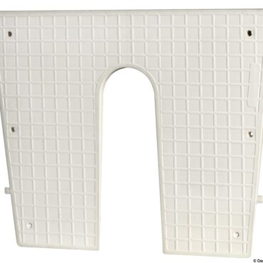 Stern protection plate white 420x340 mm