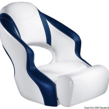 Kit formato da scocca in plastica + parte anteriore ruotante + imbottitura pronto per essere rivestito.Seduta SAS con ammortizzatori che assorbono gli impatti con l'onda.__logo__COLORE_attenzione__ Immagine dimostrativa. Il sedile è fornito senza rivestimento esterno. Il sedile è da rivestire con finta pelle o tessuto a scelta del cliente.