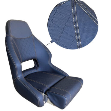 Anima in plastica stampata a rotazionale; imbottitura di schiuma espansa ad alta densità; foro su parte lombare.Rivestimento in morbido vinile impreziosito da una trama centrale a punti diamantati con doppie cuciture di colore beige.