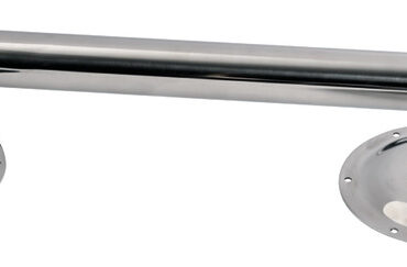 Polished SS table pedestal 670 mm