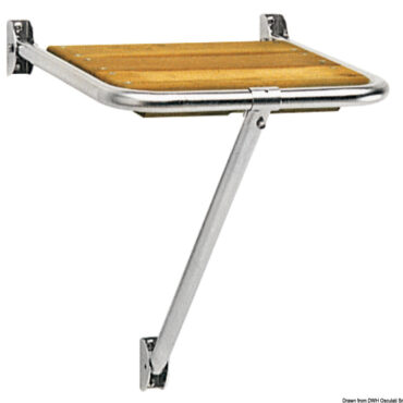 Per gommoni o in ogni caso ove si disponga di spazi estremamente limitati. Grigliato in Iroko, accuratamente rifiniti.