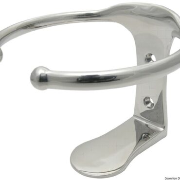 In acciaio inox AISI 316 lucidato a specchio.