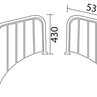 Fabbricate in acciaio inox AISI 316 lucidato a specchio, con parti in legno in vero Iroko. Attacchi terminali snodati per adattarsi a tutte le poppe.