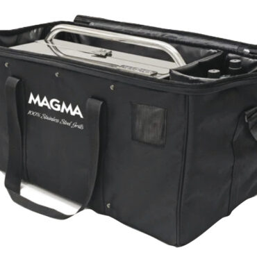 Fabbricati in resistente tessuto poliestere imbottito permettono di conservare e trasportare comodamente i grill MAGMA con tutti i loro accessori.