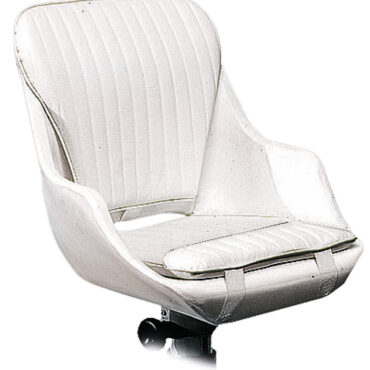 In polietilene rotazionale bianco, completa di cuscini smontabili. Predisposta per piedi presenti nel nostro catalogo. Complete di 8 inserti filettati in ottone per fissaggio colonne e slitte.