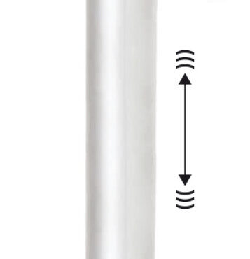 Regolabile in altezza tramite molla a gas. Dotato di sistema di ammortizzatore interno (Shock Absorber) per assorbire l'impatto della barca con le onde.Estraibile dalla base Ø 228 mm. Tubi alluminio anodizzato. Testa in nylon/fibra di vetro con foratura universale.