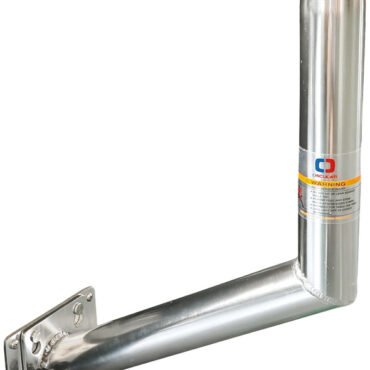 Sistema per montaggio gamba tavolo composto da una piastra di supporto da fissare ad una paratia laterale ed una gamba tavolo removibile.ll sistema è facilmente montabile e smontabile in pochi secondi per essere riposto nel gavone.Abbinabile ai tavoli in materiale composito 48.417.50; 48.417.51; 48.417.52