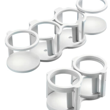 In plastica UV resistente, sono apribili per occupare minore spazio. Fissaggi a parete o su piano. Permanente con viti o ventose (in dotazione).