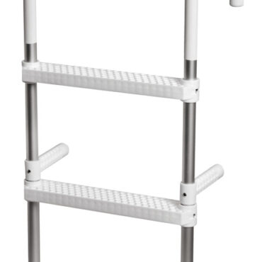 Tubo in alluminio anodizzato. Gradini tecnopolimero. Bracci pieghevoli. Galleggiante.