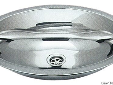 In acciaio inox lucidati a specchio.