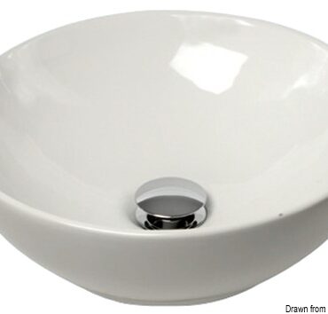 Ceramic hemispherical sink surface mounting Ø365mm