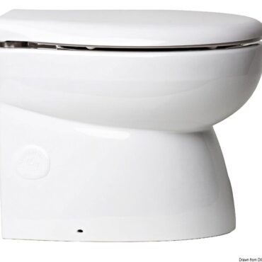 WC carenato con tazza in porcellana bianca. Pompa autoadescante incorporata, avente funzione di aspirazione / scarico acqua + liquidi e di maceratore degli stessi. Tubo aspirazione da 19 mm (3/4”), uscita da 25 mm (1”). Pannello di comando INCLUSO.Raccordo lavaggio Spray Nozzle che garantisce una pulizia più rapida ed efficace grazie al getto d'acqua ad altissima pressione su tutta la superficie del WC.