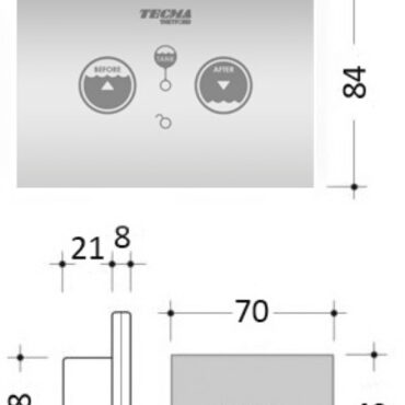 SFT touch control panel for TECMA electric toilets