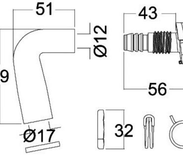 TECMA inlet nozzle white