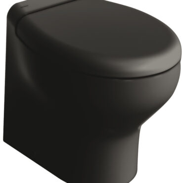 Versione Total Black del WC Silence Plus 2G (Generazione2) completa di pannello di controllo Touch SFT nero.