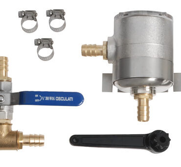 Composto da raccorderia, valvole, filtro ed antisifone.Tubo da utilizzare Ø 16 mm.