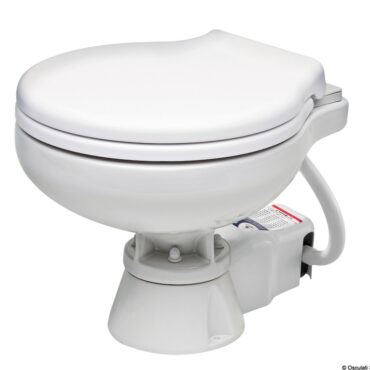 Provvisto di speciale pompa autoaspirante silenziosa che abbatte dell'80% il rumore tipico dei WC elettrici.Motore a magneti permanenti, maceratore incorporato.Tubo entrata 19 mm (3/4"), uscita 25/38 mm (1" - 1" 1/2). Pannello di comando incluso.Tazza in ceramica bianca, tavoletta in tecnopolimero Soft Close.Raccordo di scarico orientabile a 360°.