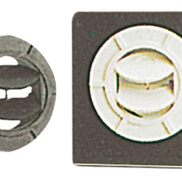 Orientable air outlet black Ø 75 mm