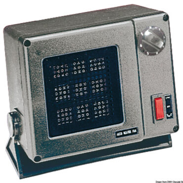 Collegato alla corrente di bordo, permette di riscaldare in pochi minuti la barca. Riscaldamento istantaneo, controllo automatico della temperatura, é un articolo sicuro e di lunga durata. Legenda comandi: acceso/spento - solo ventilatore - riscaldamento - velocità ventola.