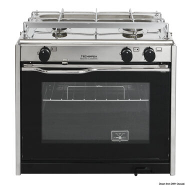 TECHIMPEX XL2 cooker 2 burners+oven