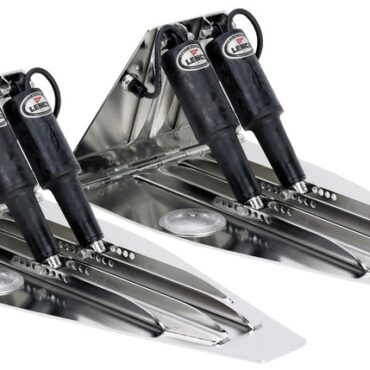 Adatti per scafi molto veloci/racing.Il kit è composto da:- 4 cilindri azionatori 51.260.03 (codice LENCO 15056-1);- 2 alettoni in acciaio inox elettrolucidato. Il pannello di controllo e le prolunghe per il collegamento alla centralina vanno acquistati a parte.