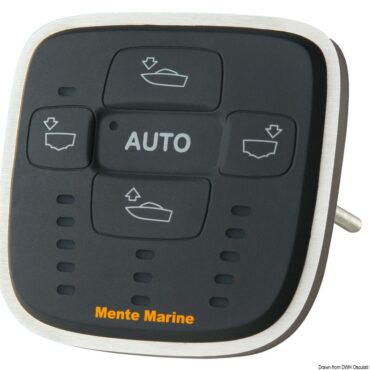 Compatibile con la maggior parte dei flap elettrici ed idraulici (Bennet, TrimTabs, Lenco, etc.).Funzione di pannello comando, indicatore di posizione e gestione automatica dell’assetto.Il pannello contiene al suo interno tutti i sensori necessari per la gestione automatica. Non ha bisogno di elementi esterni. Si collega al posto del pannello di serie o esistente.Utilizza gli stessi cavi del pannello di serie o esistente. All’interno schema di connessione cavi dei vari marchi.