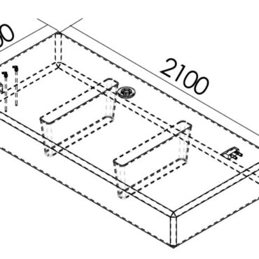 In polietilene reticolato omologato benzina, fabbricati secondo ISO 21487, certificati RINA CE. Completi sensori di livello 10-180 Ω già installati e testati.