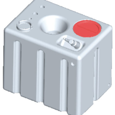 In polietilene alimentare lineare. Completo di tappo di ispezione + predisposizioni multiple per carico, scarico, sfiato con filetti femmina da 1" 1/4, 3/4", 1".Predisposto per installazione indicatore di livello con flangia VDO 5 fori (27.160.xx; 27.161.xx; 27.166.xx).