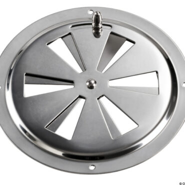 In acciaio inox lucidato, con chiusura a rotazione.