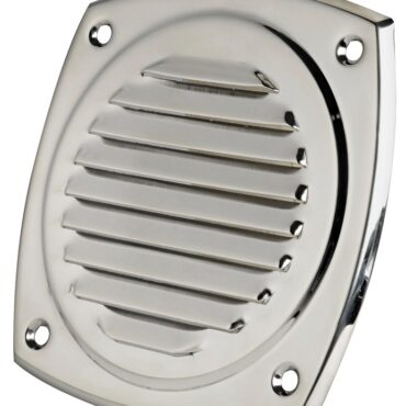 Lamiera inox stampata e lucidata a specchio.